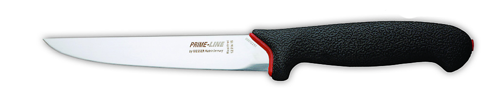 Нож PrimeLine 12316, 15 см,  черная рукоятка