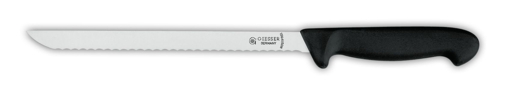 Нож для колбасных изделий 7965w, 21 см,  черная рукоятка