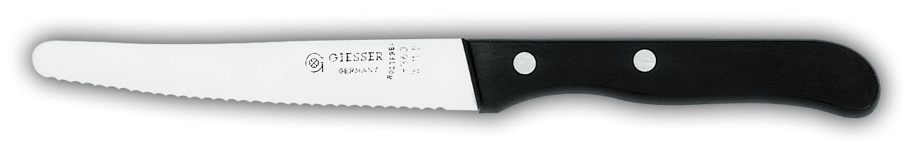 Нож универсальный 8360wp рукоятка из РОМ, 11 см,  черная рукоятка