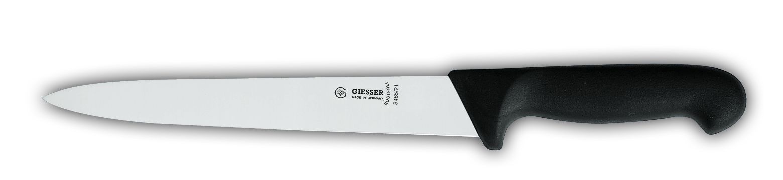 Нож поварской 8465, 25 см,  черная рукоятка