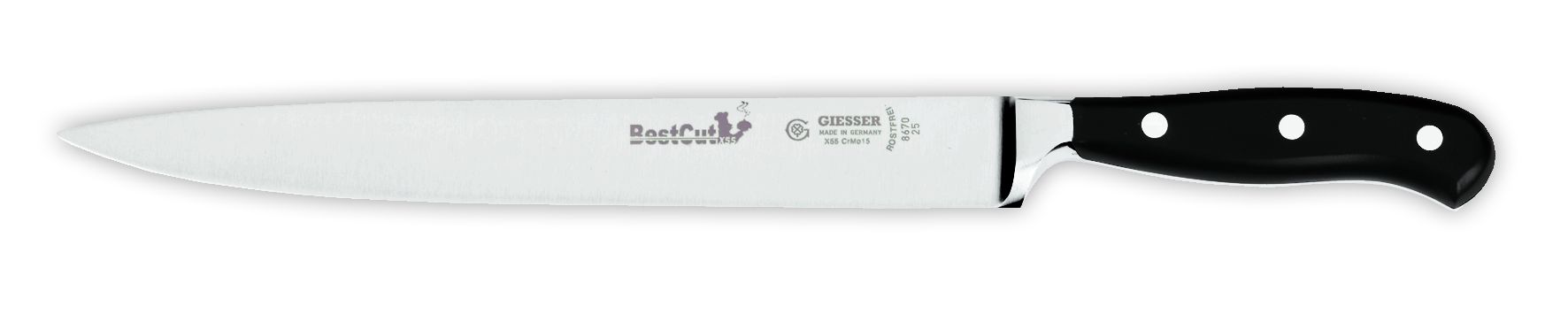 Нож-слайсер BestCut 8670, 25 см,  черная рукоятка