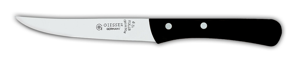 Нож для стейков с серейторной заточкой и рукояткой 