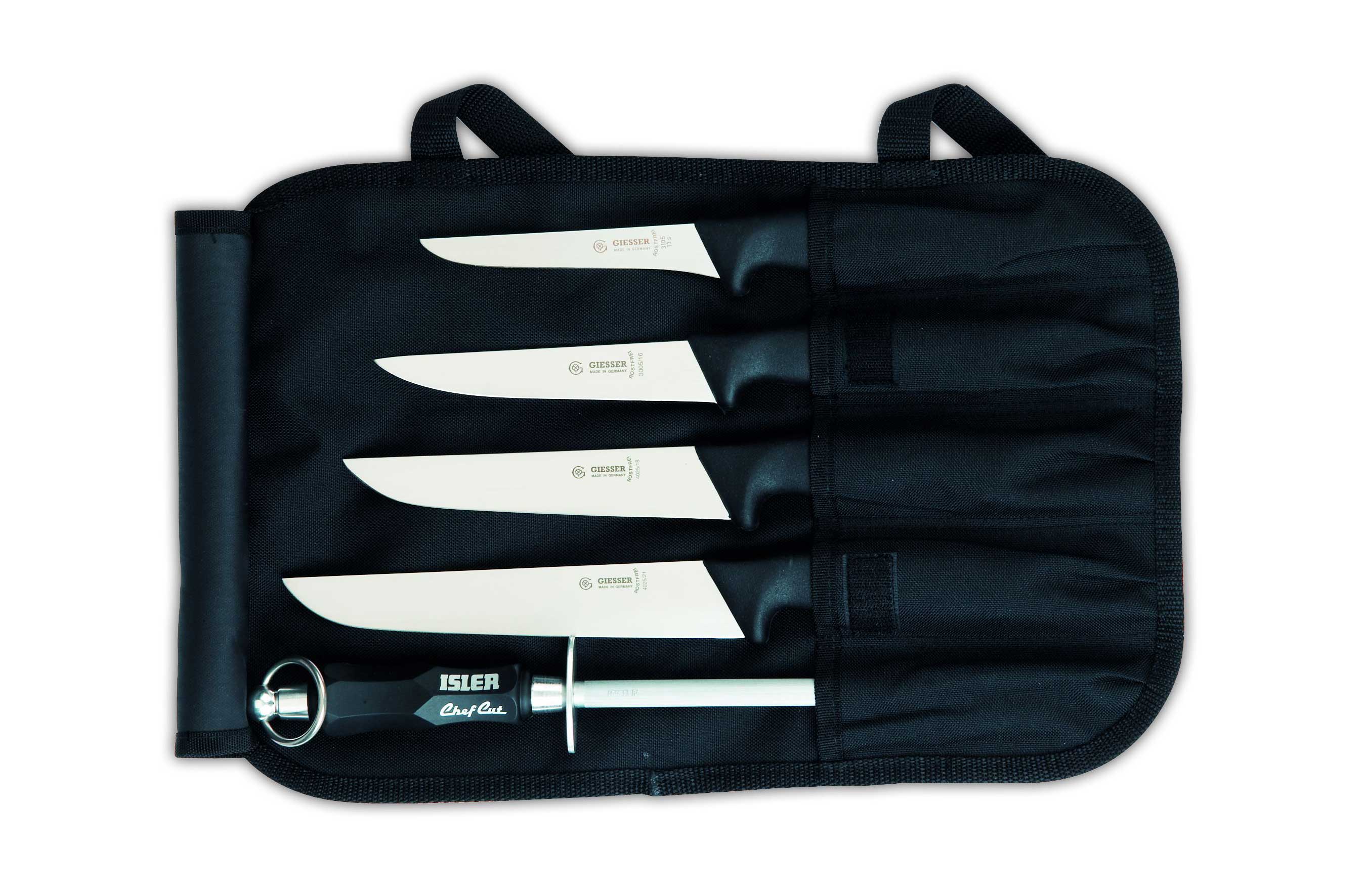 Набор поварских ножей 3545,  черная рукоятка
