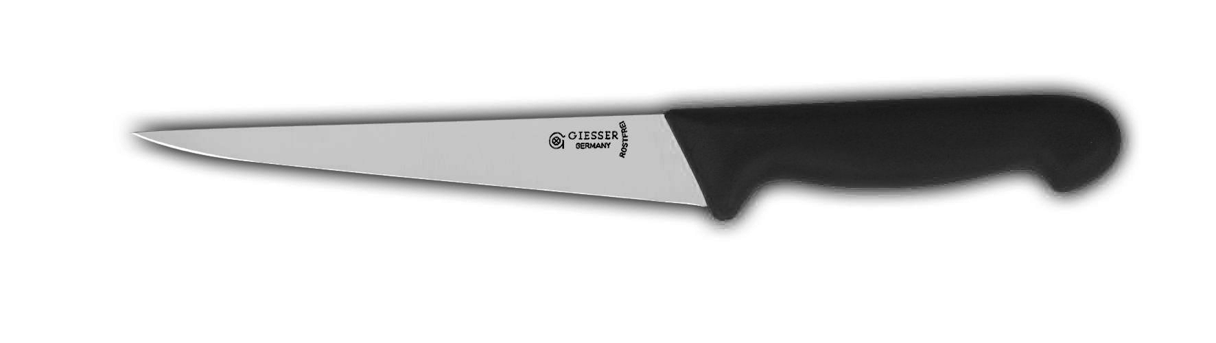 Нож для трески 3055f   гибкий, 18 см,  зеленая рукоятка