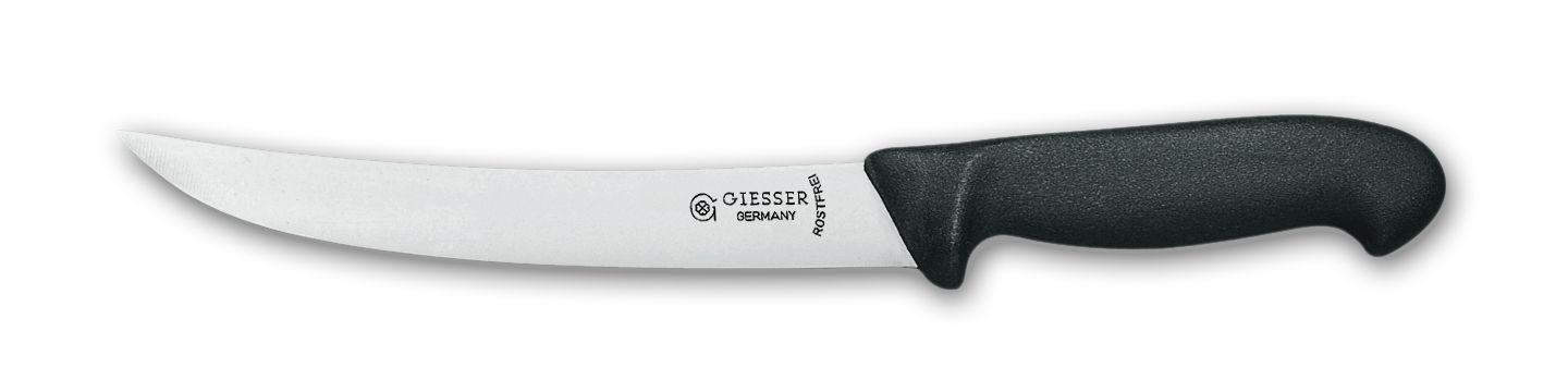 Нож разделочный для мяса 20 см с красной рукояткой
