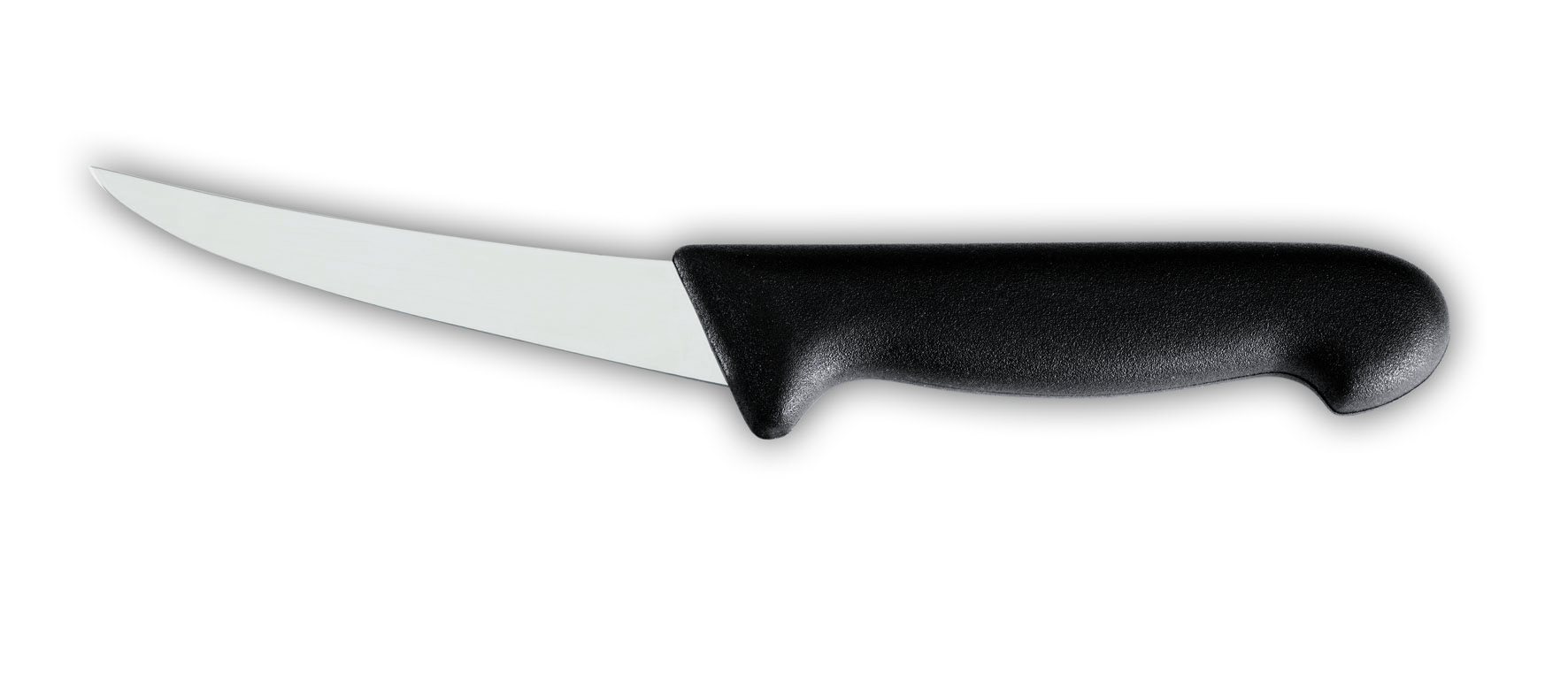 Нож обвалочный для мяса 17 см  с черной рукояткой