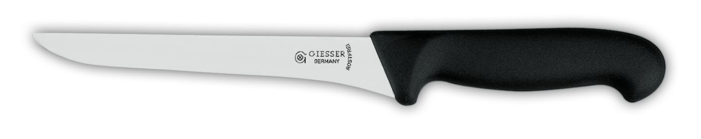 Нож разделочный для мяса 16 см с желтой рукояткой