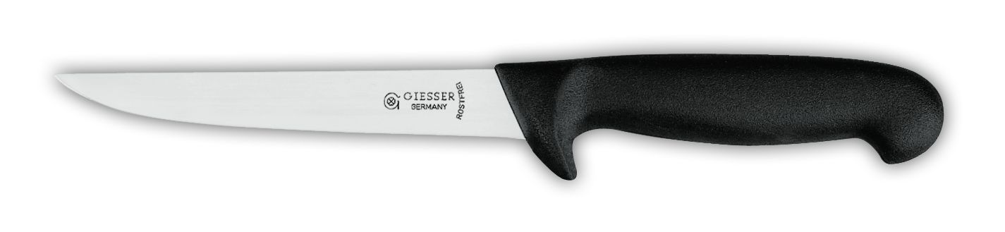 Нож разделочный 3163, 14 см,  черная рукоятка