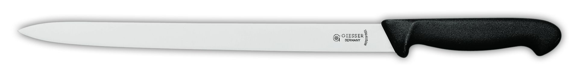 Нож для колбасных изделий 7925, 25 см,  черная рукоятка