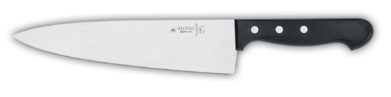 Нож поварской рукоятка из РОМ 20 см  с черной рукояткой