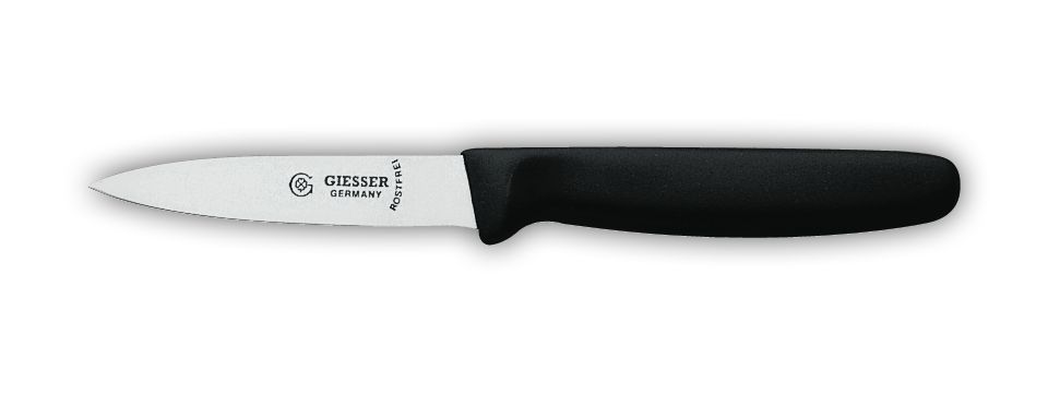 Нож для овощей 10 см  с красной рукояткой
